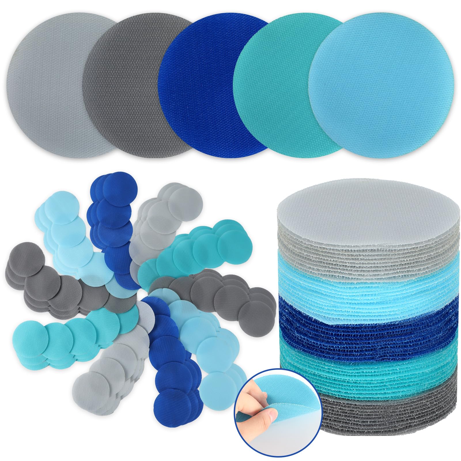 50 pcs Spot Markers Carpet Floor Spots Markers 5 Colors (Includes Blue) for Classroom Decoration, for Flexible Carpet Dots for School Supplies for