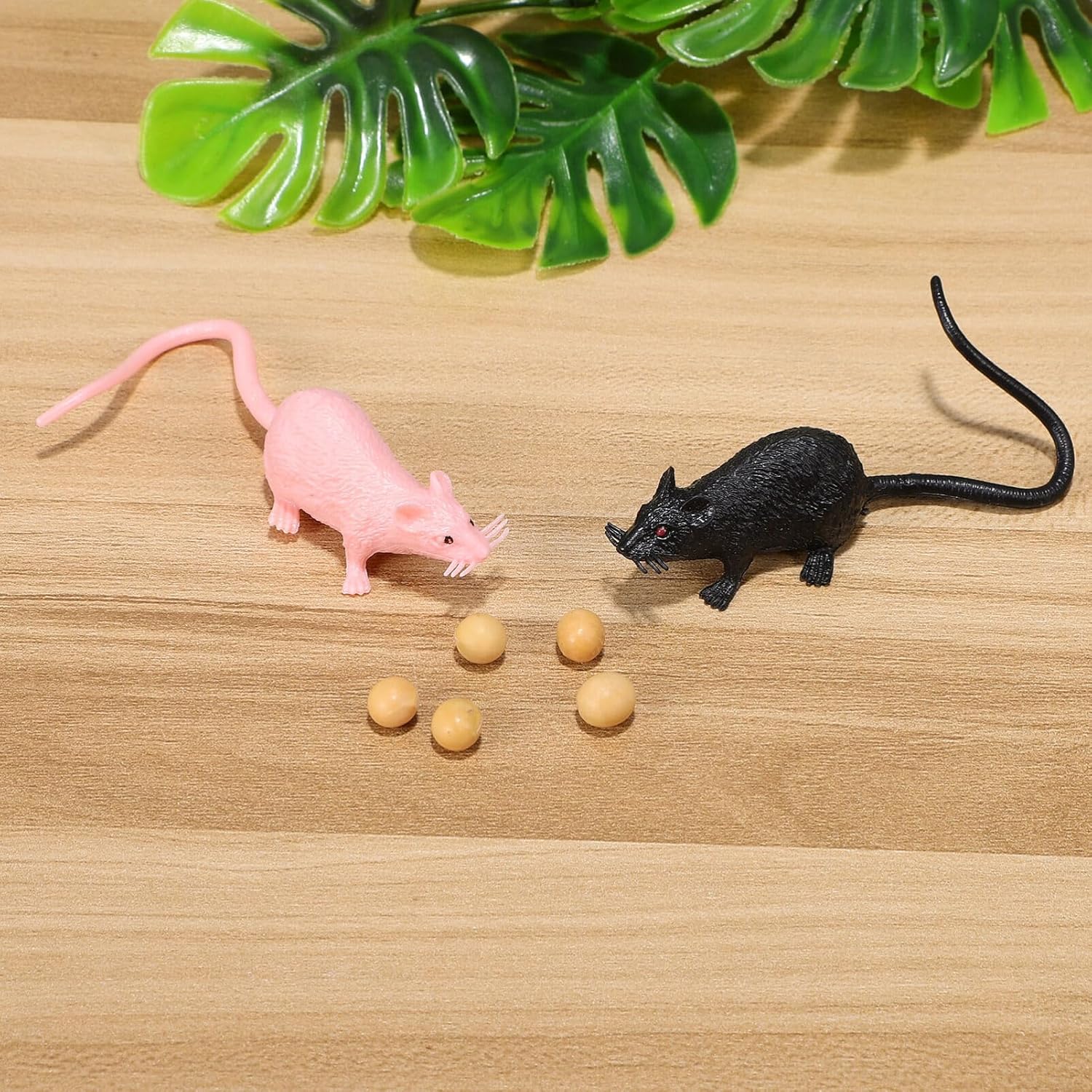 Toyvian Fake Rat 2.75 Inch Miniature Mouse Figurines Set of 16 Realistic Small Rats for Halloween Decorations Home Garden Props Photography