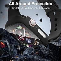 Vista 3 de GEAK - Funda protectora para Apple Watch de 1.654 pulgadas (1.654 in) Serie 3, cobertura completa parachoques iWatch Series 2 Series 1 con protector