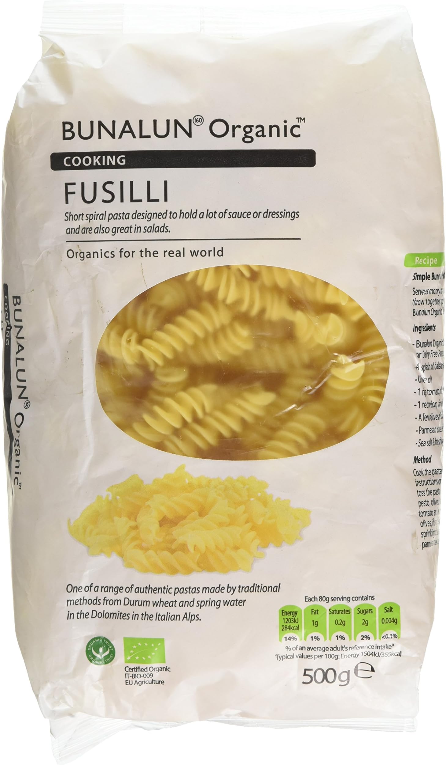 Bunalun Organic Fusilli