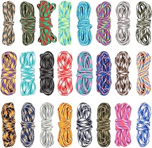 Paracord 550 Fluorescente Paracord 550 Luminoso - Cordino Fluorescente Che Brilla Al Buio, 9 Fili, Resistente Fino A 249 Kg Paracord Glow In Dark - Foto 9