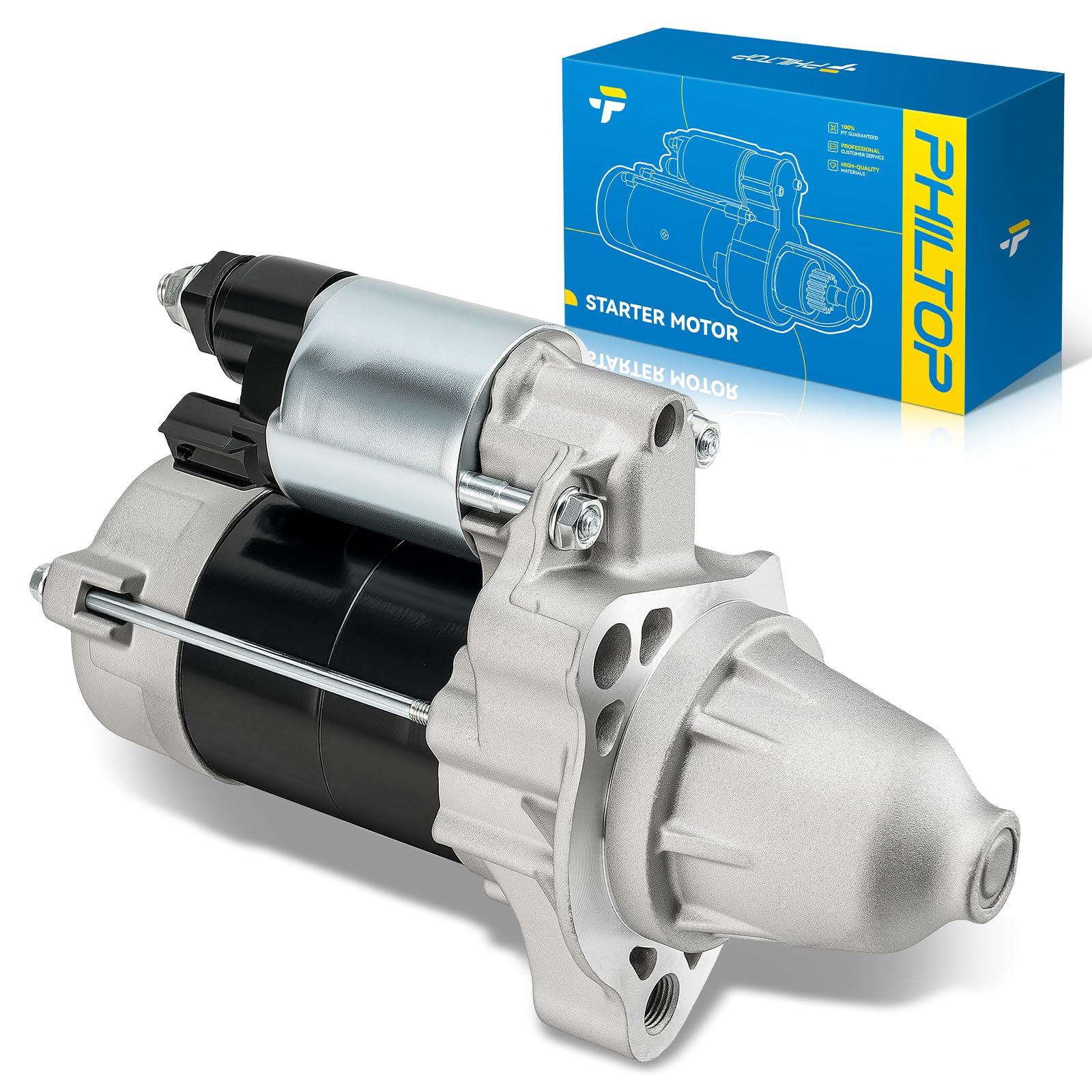 PHILTOP 19013N Starter 0.8KW Compatible with 2009-2012 Honda Fit
