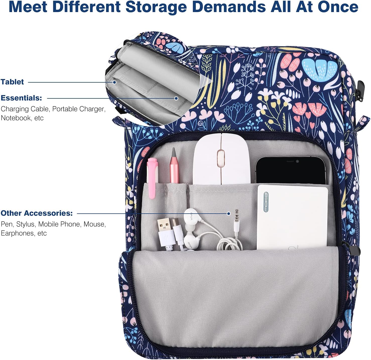 Dadanism 9-11 Inch Tablet Sleeve Case for iPad 10.2 2021-2019, iPad Pro 11 2021-2018, iPad Air 4 10.9 2020, Galaxy Tab A8 10.5 2022, Tab A7/S6 Lite 10.4 2020, Tablet Protective Sleeve Bag, Night Blue : Electronics