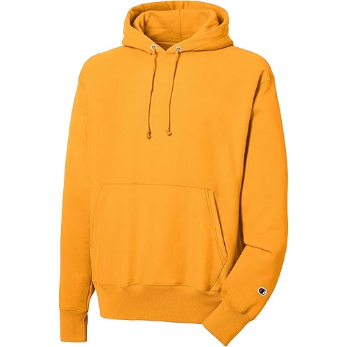 Champion Men's Hoodie, Reverse Weave Fleece Comfortable Pullover Sweatshirt for Men, Graphic