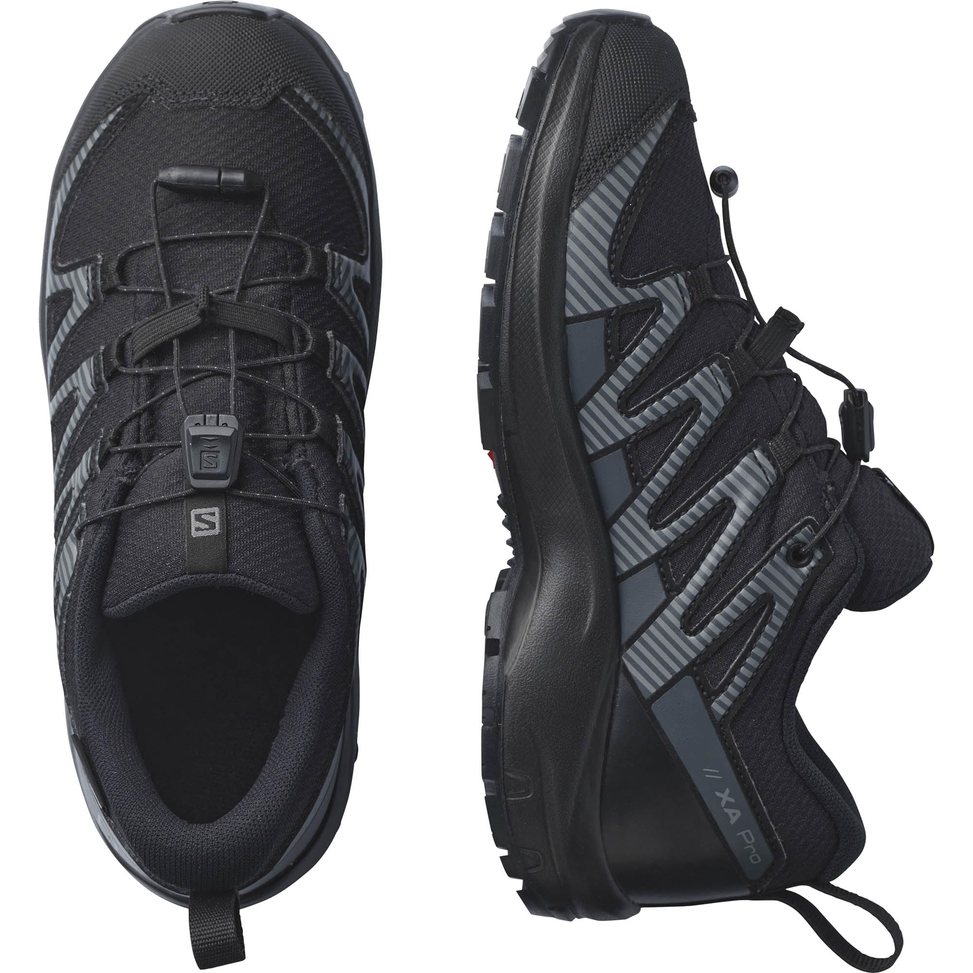 Salomon XA PRO V8 Climasalomon Waterproof Scarpe da Outdoor da Bambini, Calzata precisa, Grip su Tutti i Terreni, Look Sportivo, Black, 34