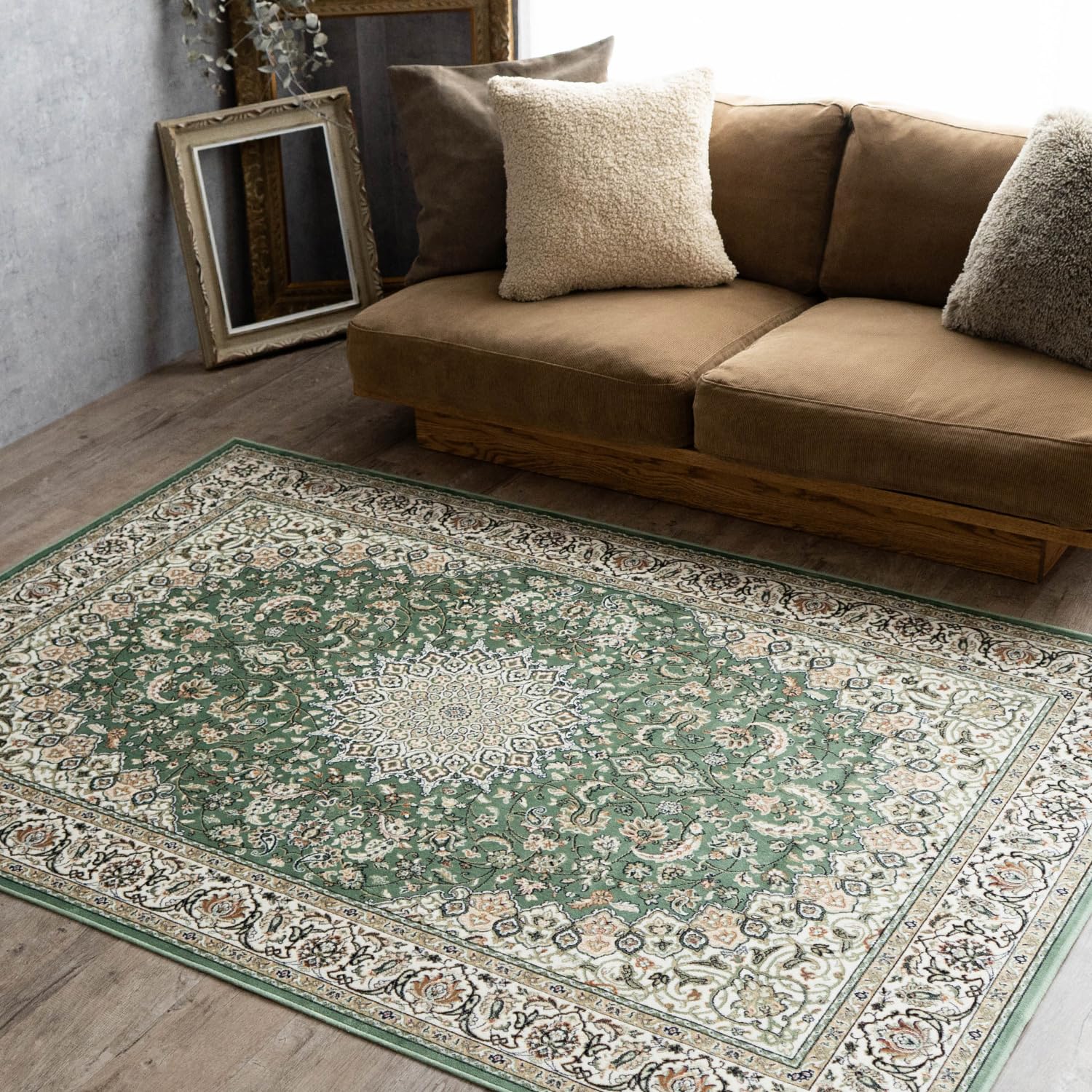 Amazon | サヤンサヤン ペルシャ柄 ラグ カーペット ロイヤルパレス