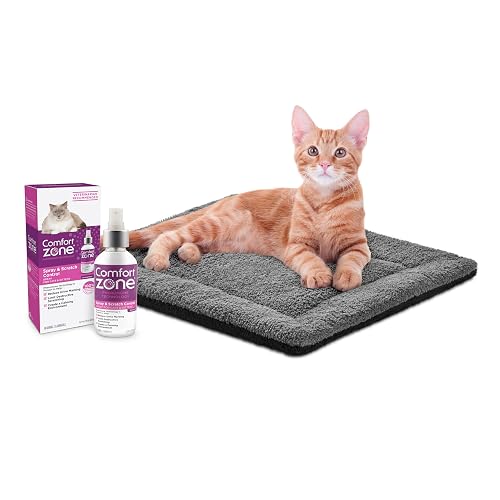 K&H Self-Warming Cat Bed Pad + Comfort Zone Cat Calming