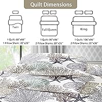 Vista 6 de Tritard Juego de edredón costero de 3 piezas tamaño King, edredones reversibles de microfibra con 2 fundas de almohada, ropa de cama suave y ligera