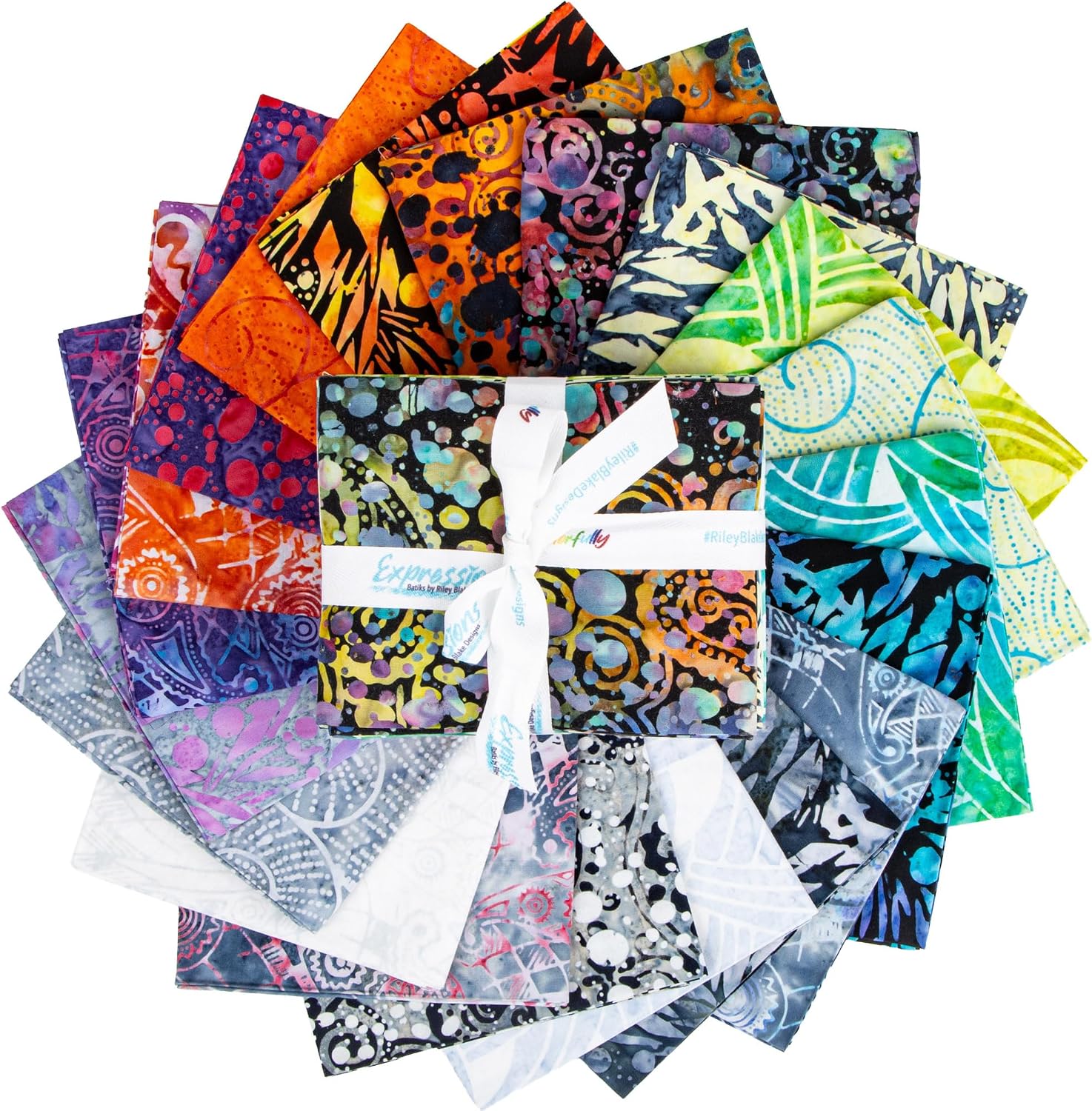 Expressions Batiks Splatter 20 Fat Quarters Riley Blake Designs FQ-23396-20