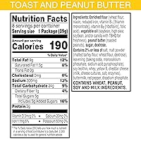 Vista 2 de Keebler Sandwich Crackers, Single Serve Snack Crackers, Office and Kids Snacks, Toast and Peanut Butter (12 Trays, 96 Packs)