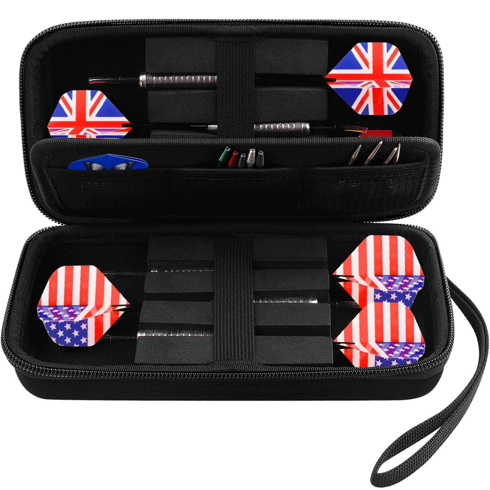 Sponsored Ad – Case for 6 Steel and Soft Tip Darts, Darts Carrying Storage Holder Fits for Dart Tips, Shafts and Flights and Extra Accessories (Box Only)