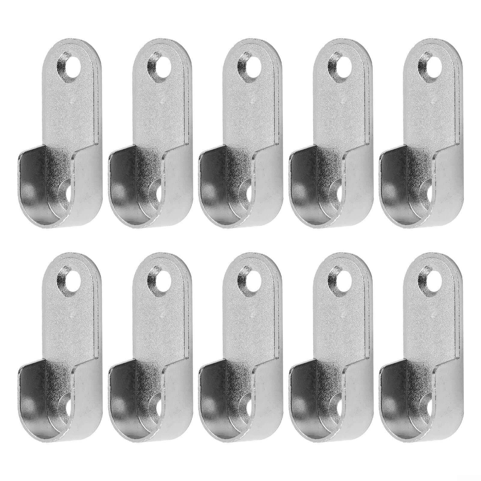 Suitable for 16mm Diameter Round Wardrobe Clothes Tube Support Closet Rod Pole End Bracket Holder Cupboard