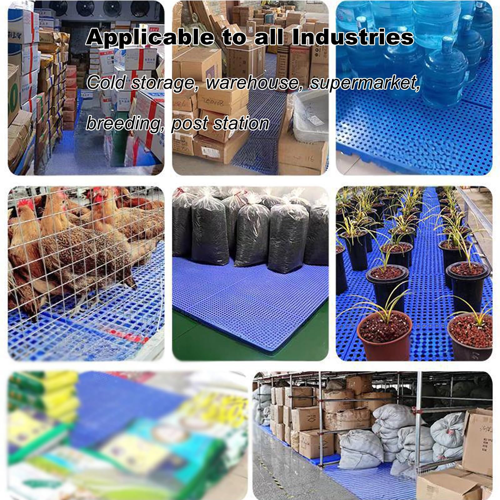1 Opakowanie Lekkich Plastikowych Palet do Przechowywania w Piwnicy, Lekka Paleta, Odpowiednia do Garaży, Pomieszczeń Magazynowych, Magazynów Transferowych(90x30x3cm/35x12x1in)