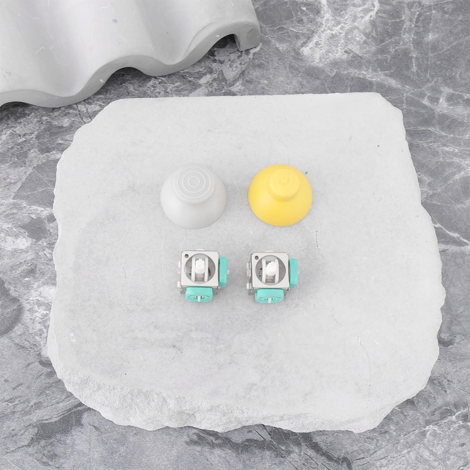 2 joysticks analógicos compatibles con Nintendo GameCube Joystick Cap de 22 x 19,1 mm 3D Joystick Controller Rocker Thumbsticks