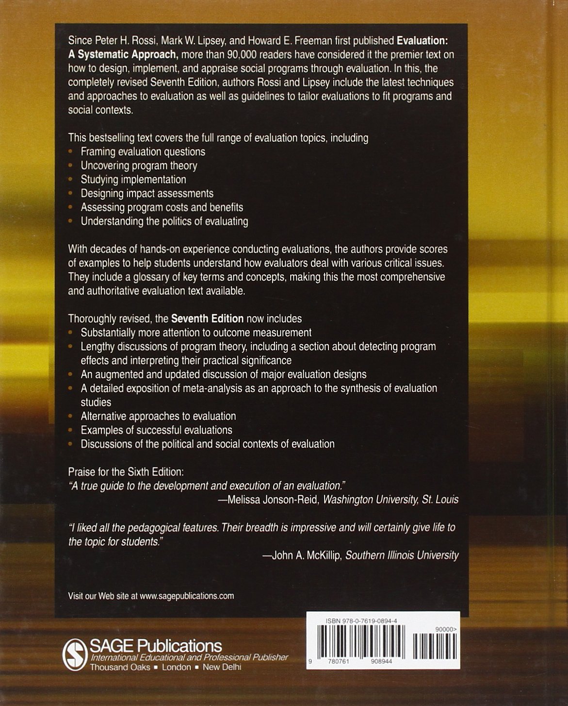 Evaluation: A Systematic Approach, 7th Edition