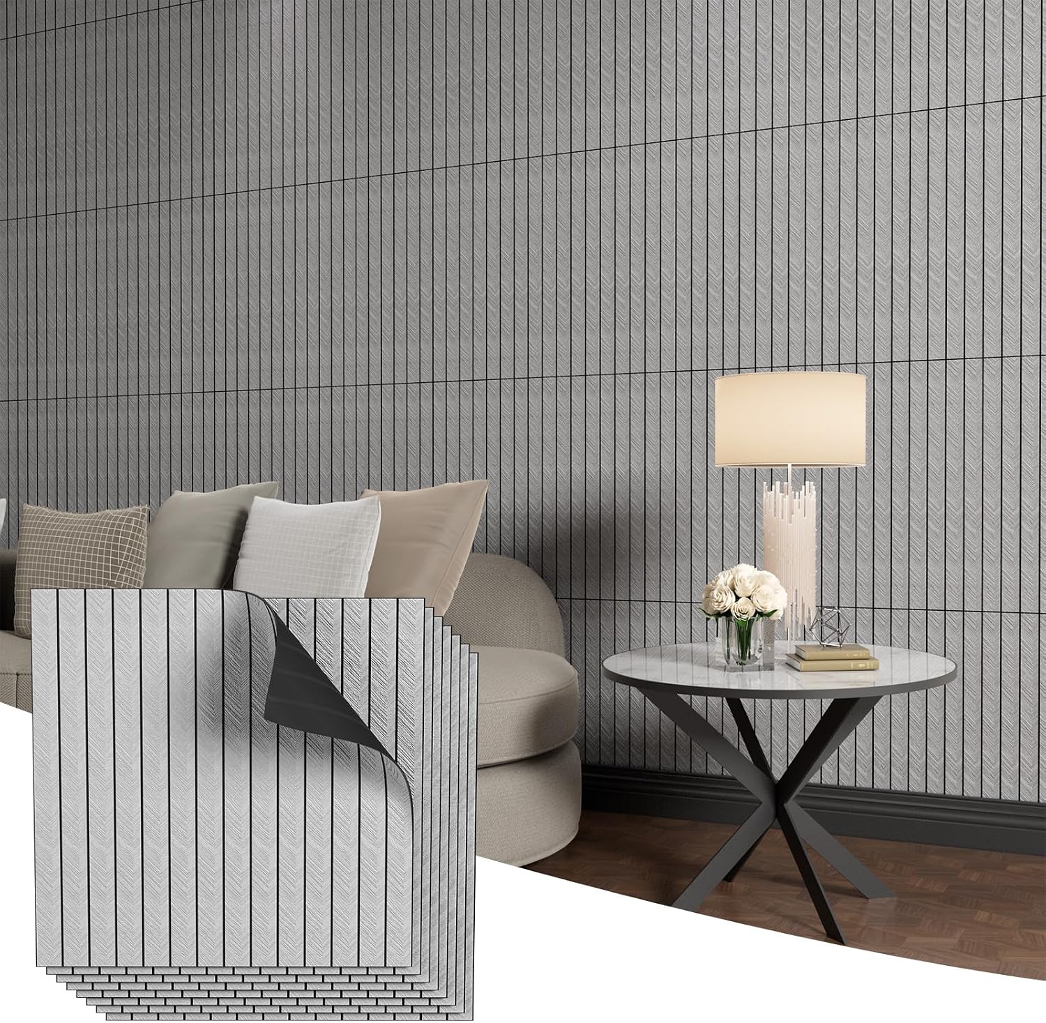 Amazon.com: Jaspond 10PCS 3D Wall Panels Peel and Stick, Unique ...