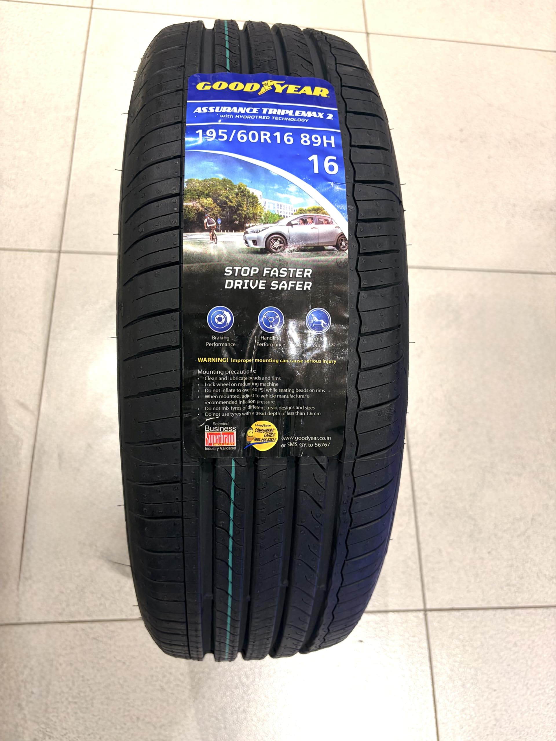 Goodyear Tyre 195/60R16 ASSURANCE TRIPLEMAX 2 89H TL