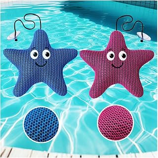 Hot Tub Scum Absorber Spa Accessories Sponge For Pool - 2 Pack Starfish | 3D Honeycomb Mesh, Absorbs Oils &...
