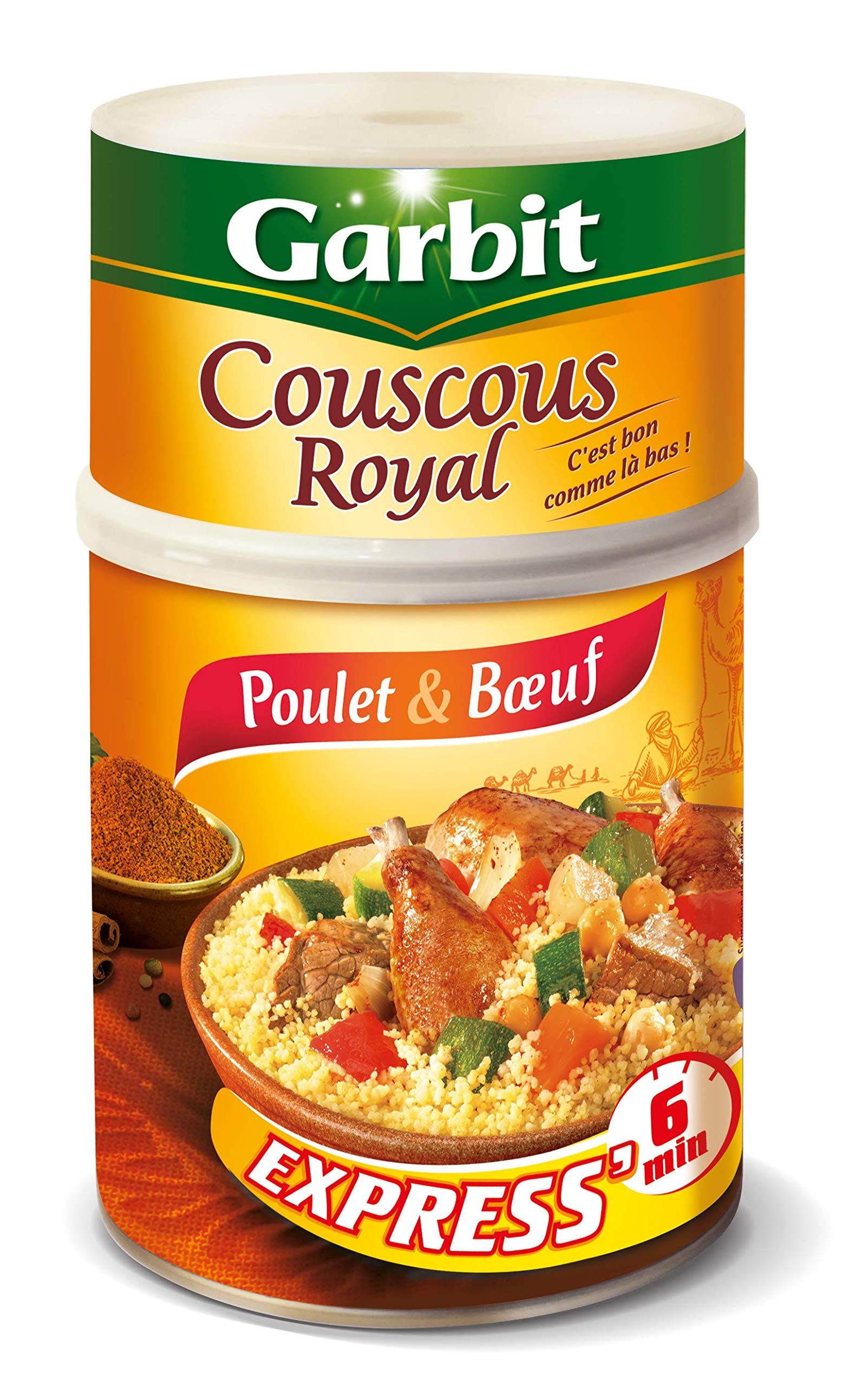 Garbit Couscous Pollo Carne de res Cyl
