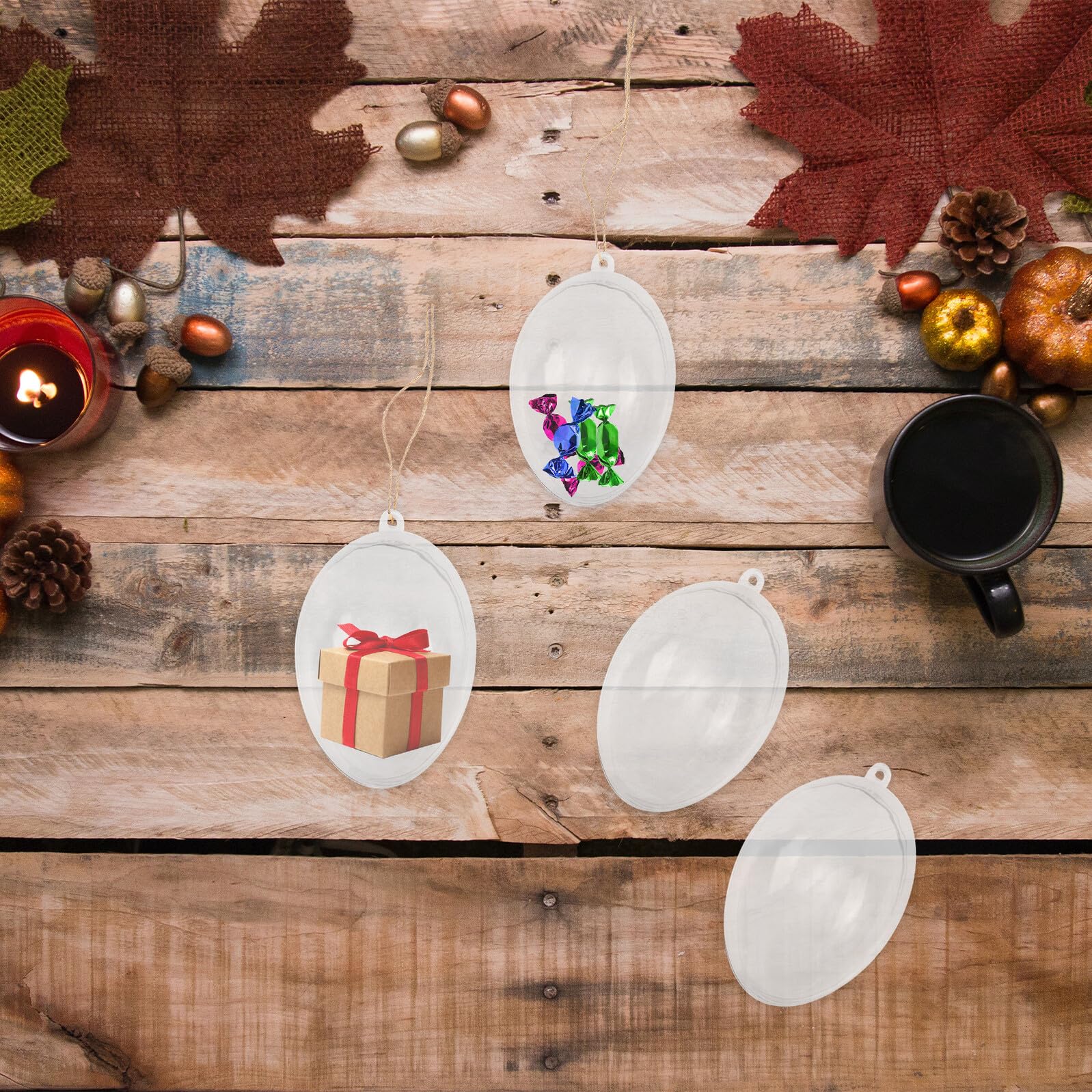 Kunststoff Ostereier Osterdekoration mit Schnur zum Aufhängen 12 Stück Ei Förmige Wunderschöne Frühlingsdeko für Partys und Einkaufszentren