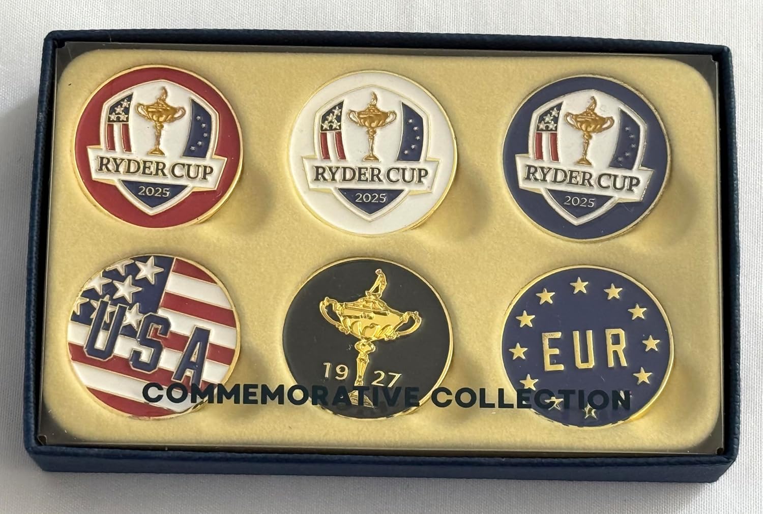 2025 Ryder Cup golf Ball Marker Set of 6 Bethpage Black new