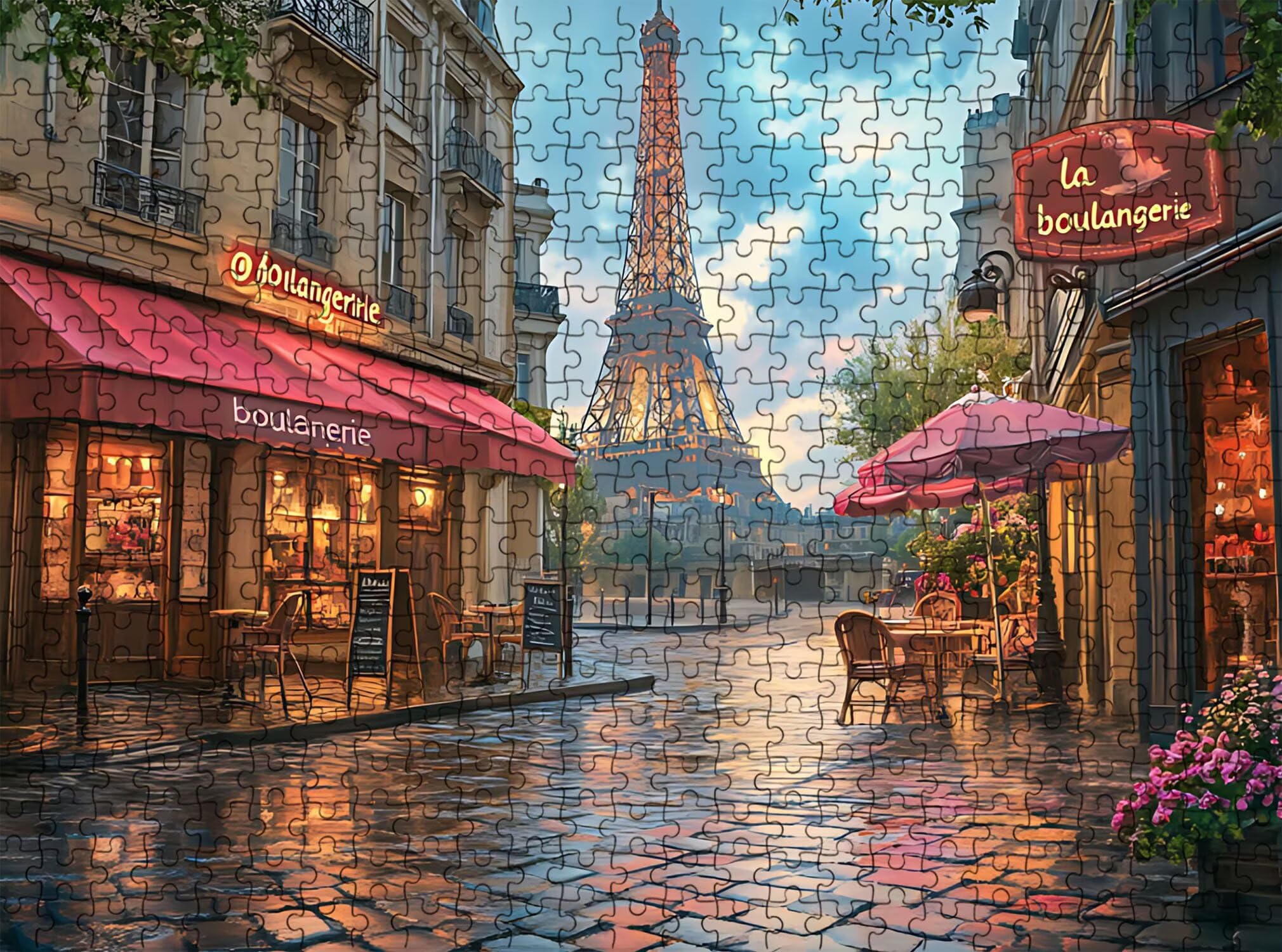 Città Torre ferro Puzzle 1000 Pezzi per Adulti, Puzzle in Legno - Collezione Classica con Poster Incluso - Sfida di Concentrazione e Passatempo Antistress, Gioco per Famiglia, 75 x 50 cm f0-53