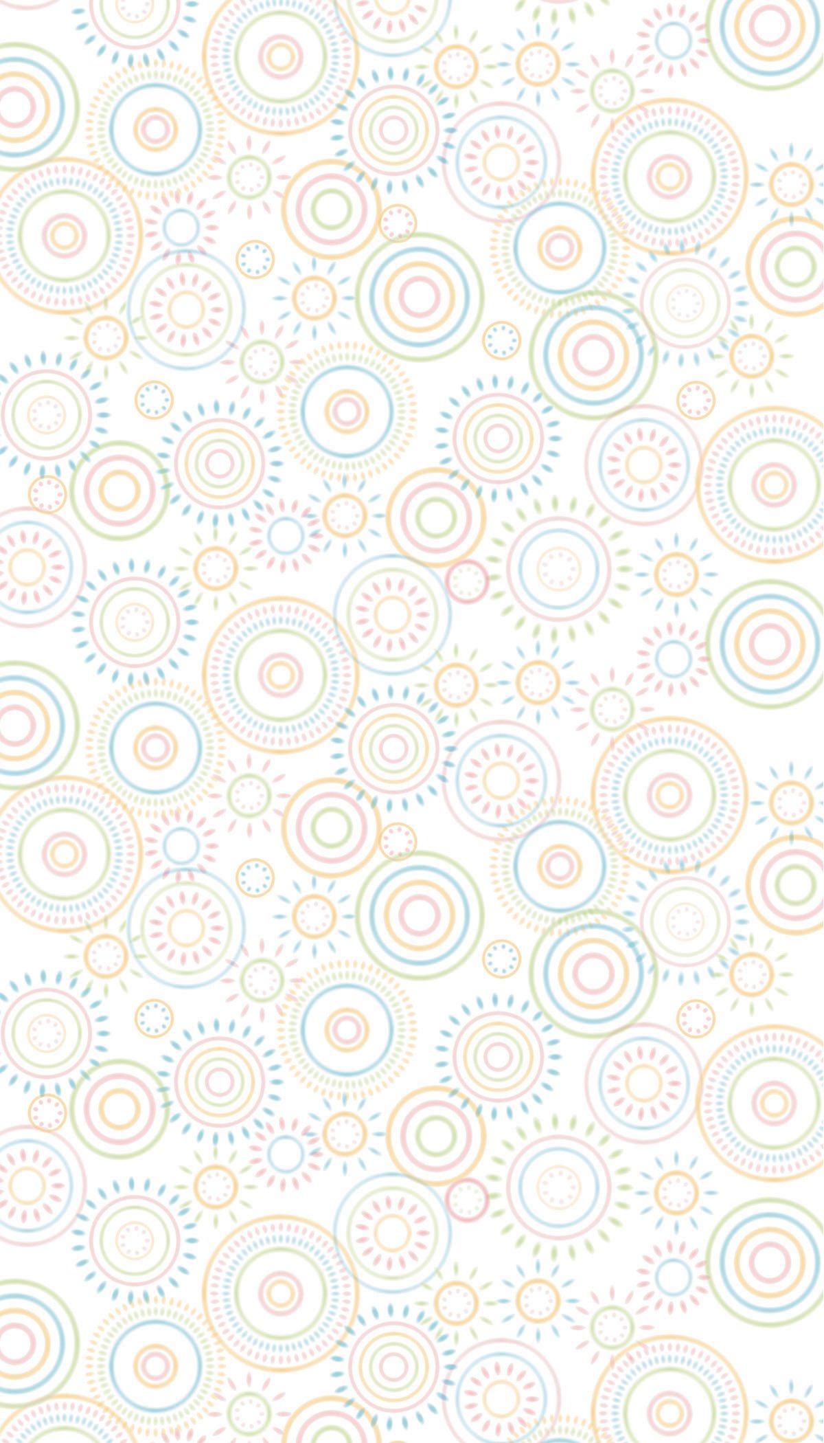 Ella Bella Photography Backdrop Paper, Hopscotch Circles, 48" x 12', 1 Roll