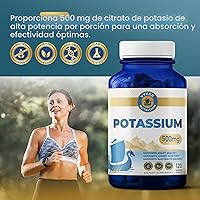 Vista 4 de Vykee Nutrition Cápsulas de citrato de potasio - Suplementos para el equilibrio electrolítico, la salud muscular y cardíaca, veganas, sin OMG, sin