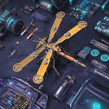 Making kit Metal Insect Bug Mechanical Sculpture Dragonfly Hobby Kits for Men Arts and Crafts Cool Things for Men Gifts for Birthday Ideas (Mechanical Dragonfly C)