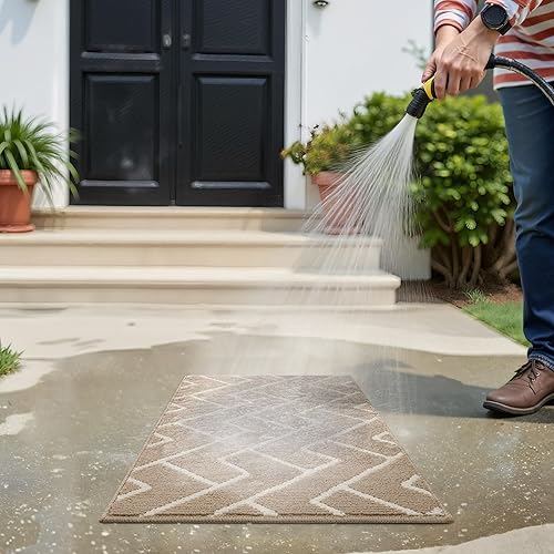 Miniatura 55 de GRANNY SAYS Felpudo para interiores, 32 x 48 pulgadas, antideslizante, tapete grande para puerta, tapete de bienvenida para exteriores, lavable