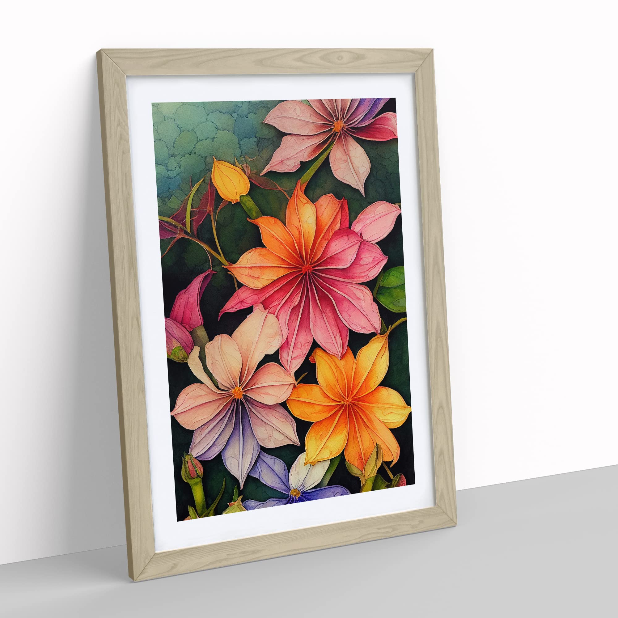 A Bunch Of Flowers Framed Print, Oak, A3 (34 x 46 cm) - Image 2