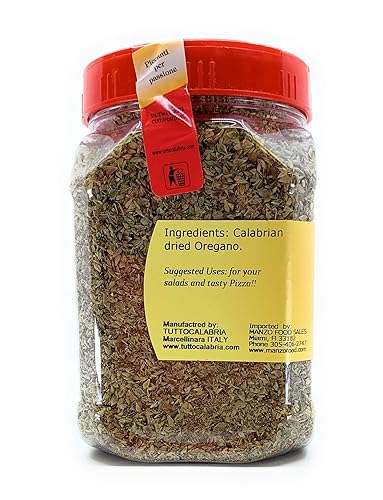 Miniatura 3 de TUTTOCALABRIA, Orégano calabrés seco, condimento italiano, coctelera, 2.8 oz (80g) paquete de tamaño mediano, todo natural, sin OMG, producto de