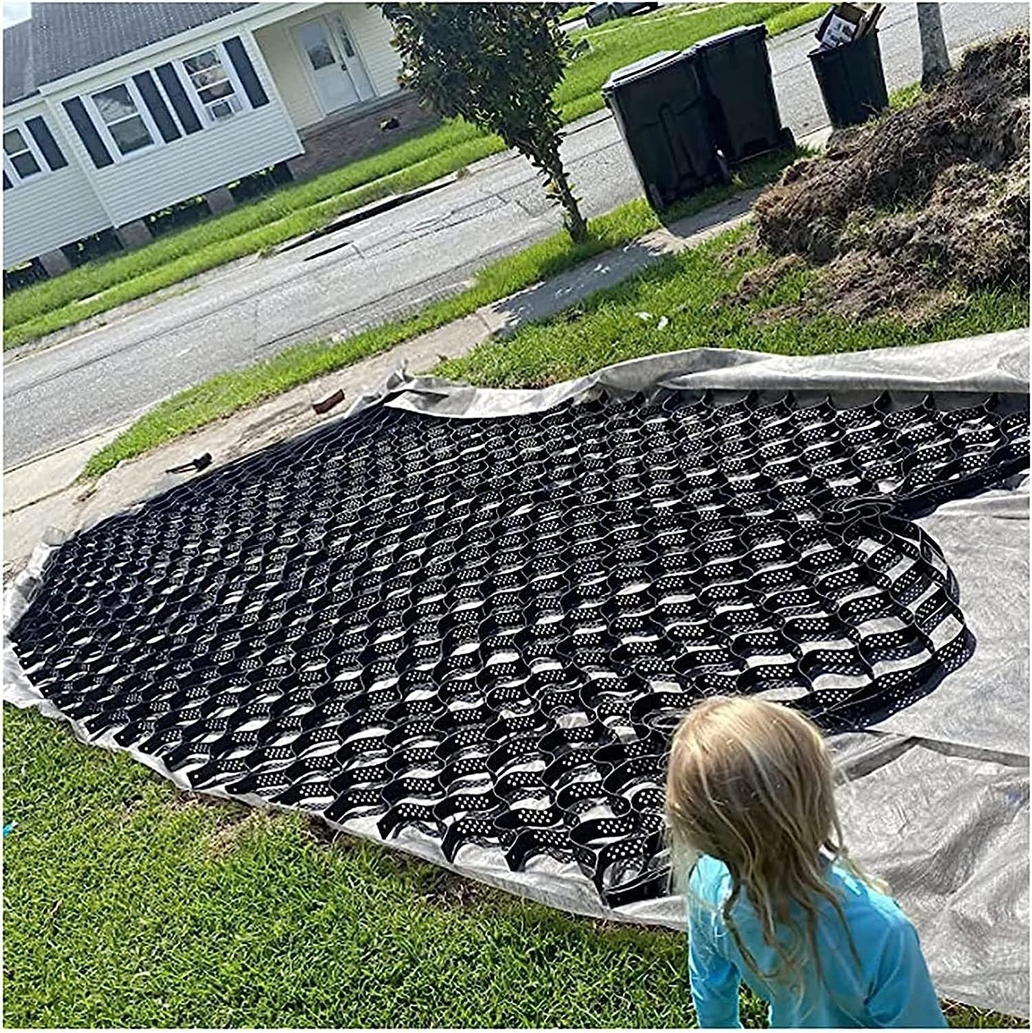 COZMAX 2 Inch Thick Ground Grid Polyethylene，Gravel Grid