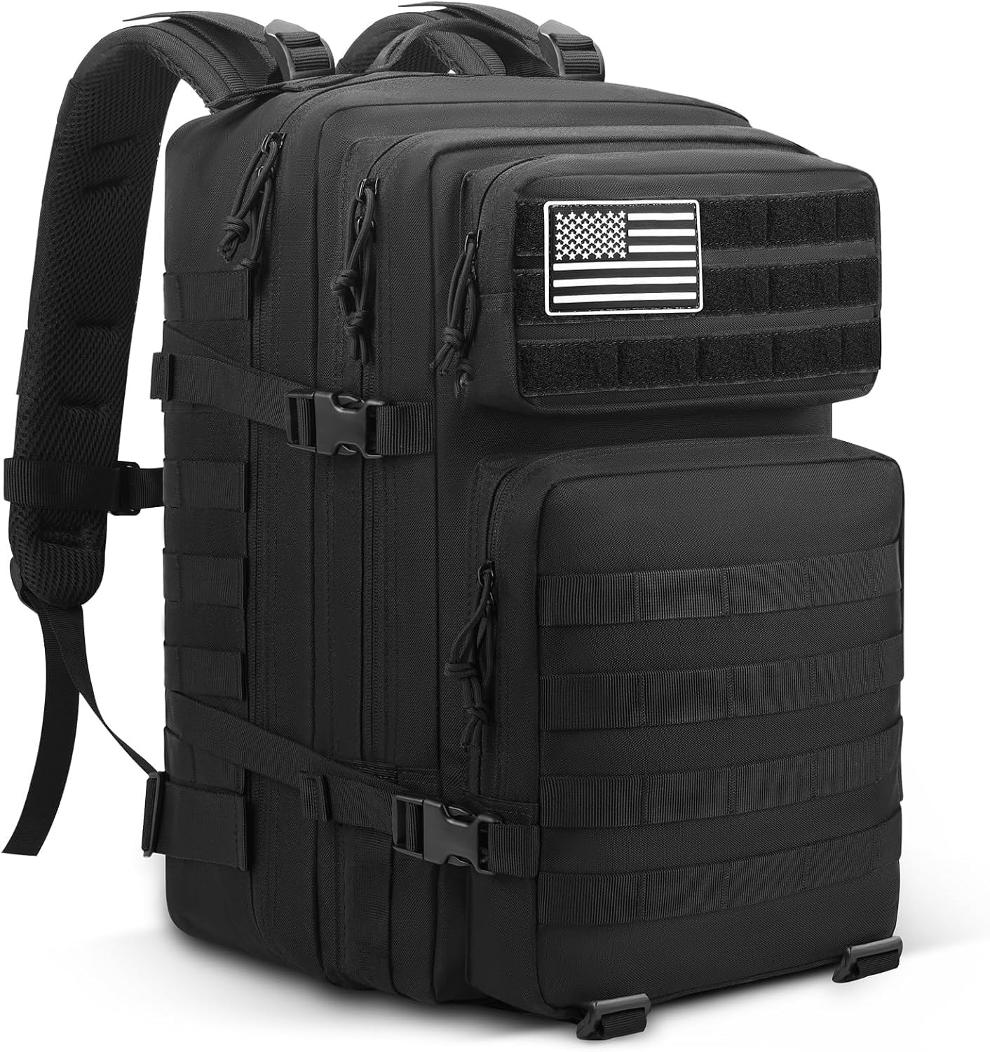 ULIEGTRS Military Tactical Backpack for Men Army 3 Day Assault Pack Outdoors Hiking Treeking Rucksack with Molle System