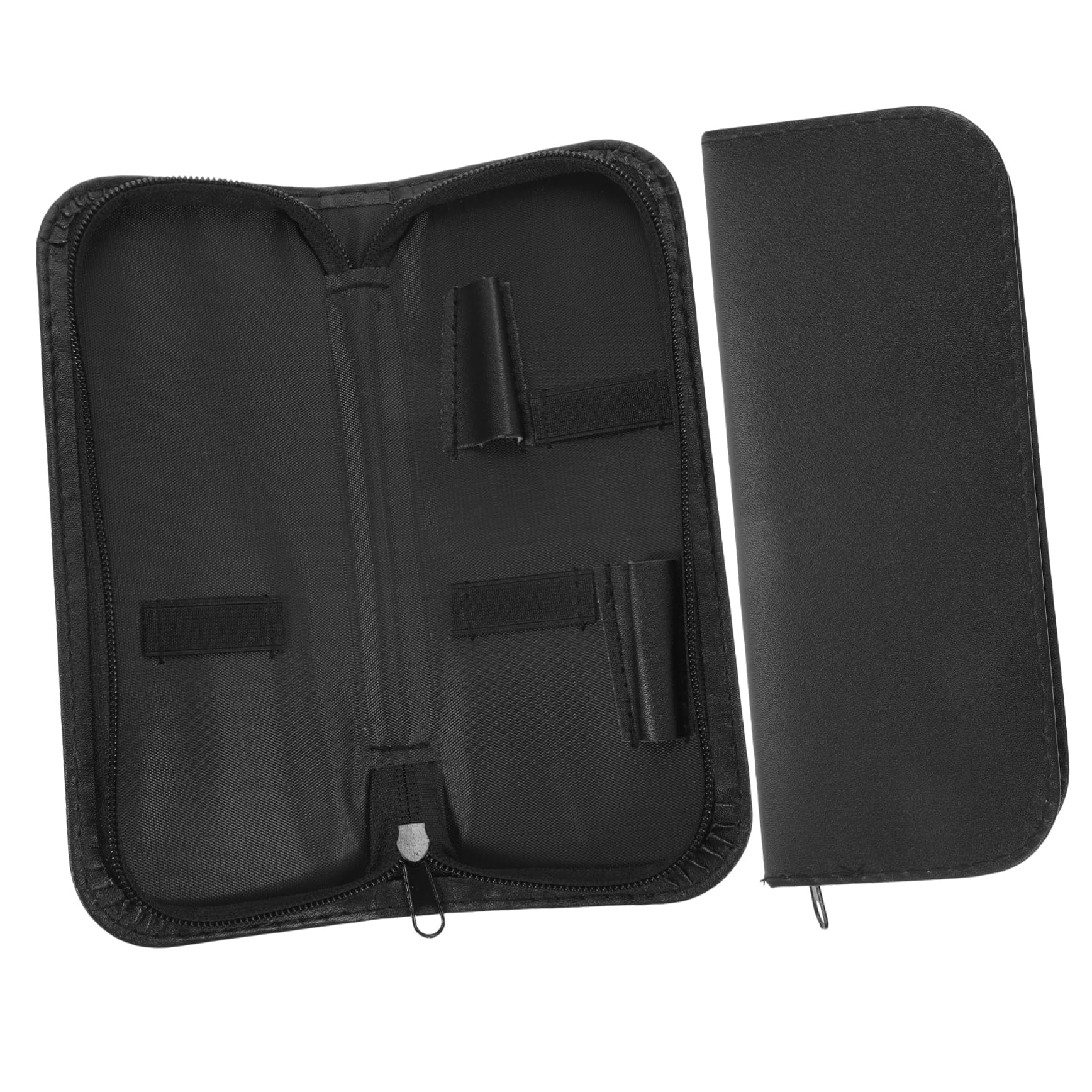 LIFKOME Scissor Cases for Hairstylists 2 Pcs Barbers Leather Shear Bag Scissor Holder Pouch