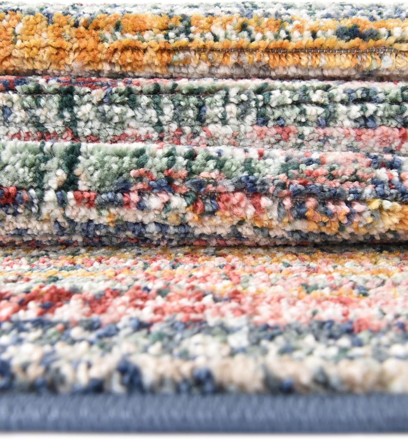 Unique Loom Gemstone Collection Area Rug - Topaz (2' 2" x 4' 1" Runner Multi/Blue)