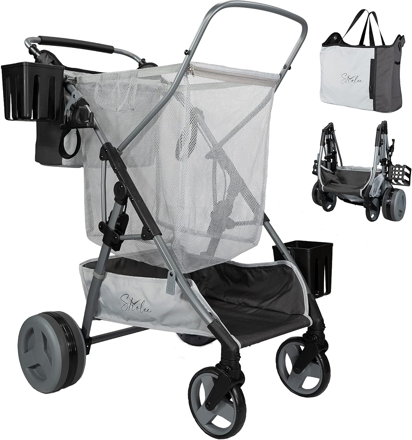Amazon.com: Strolee Large Wheeled Collapsible Beach Cart for Soft Sand