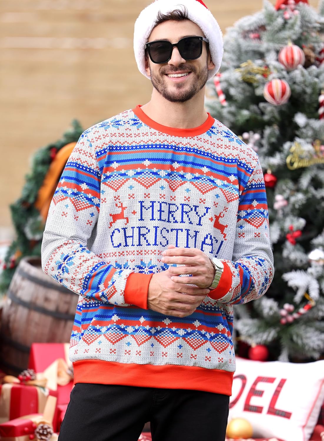 Arvilhill Men's Ugly Christmas Funny Graphic Long Sleeve Unisex Sweatshirt (S-3XL) - Image 7