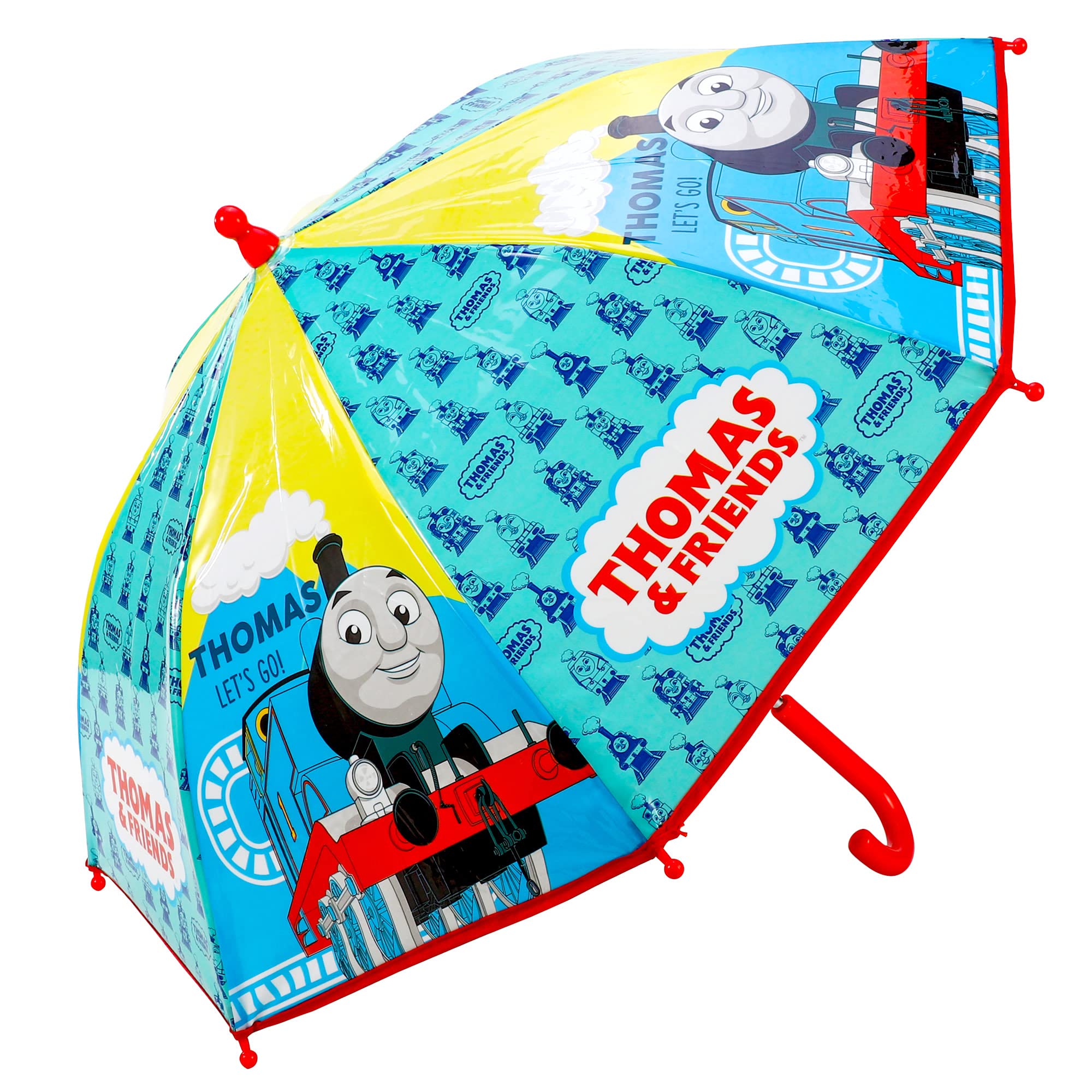 Tdl Blue Thomas The Tank Engine Umbrella Kids Childrens Brolly Poe Dome Transparent Lightweight Rain Cover