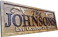 Custom 3D Carved Lake House Sign - Personalized Wood Last Name Plaque, Rustic Cabin Decor, Wedding or 5th Anniversary Gift