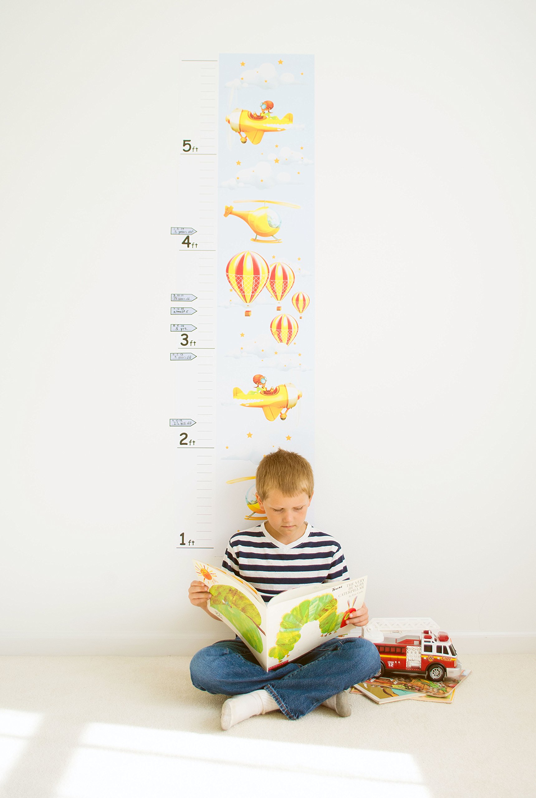 Buy Growth Chart for Kids Airplanes Growth Chart Decal Height Chart