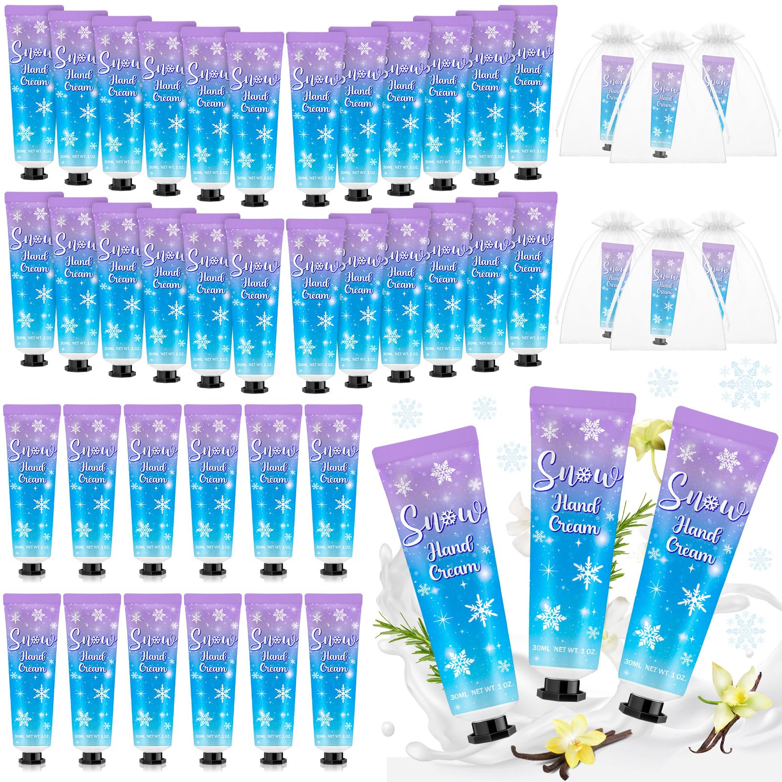 48 Sets Baby Shower Hand Cream Bulk Christmas Winter Hand Cream Gifts ...