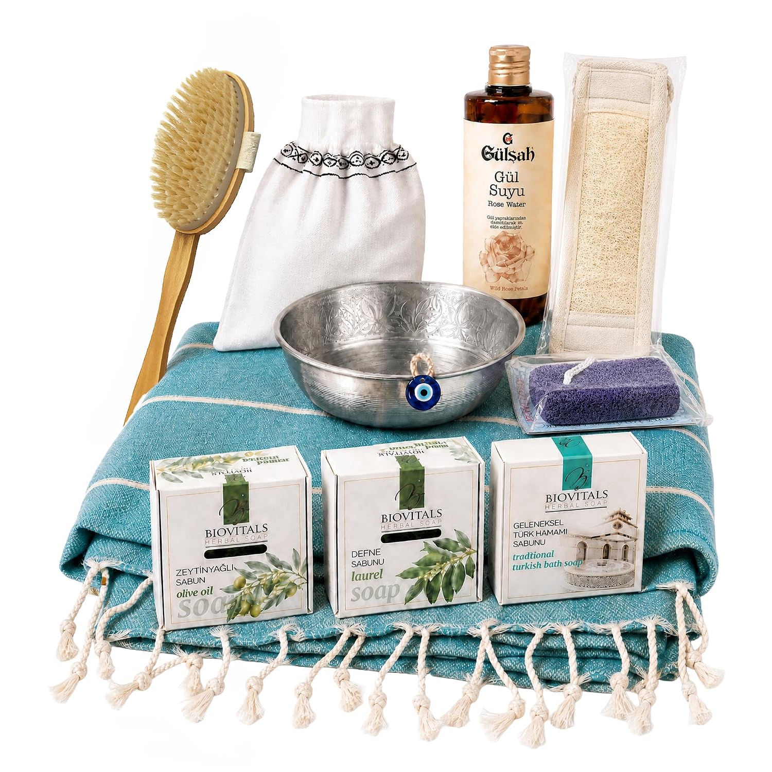 Turkish Hammam Spa Gift Set Ottoman Bath Ritual Collection
