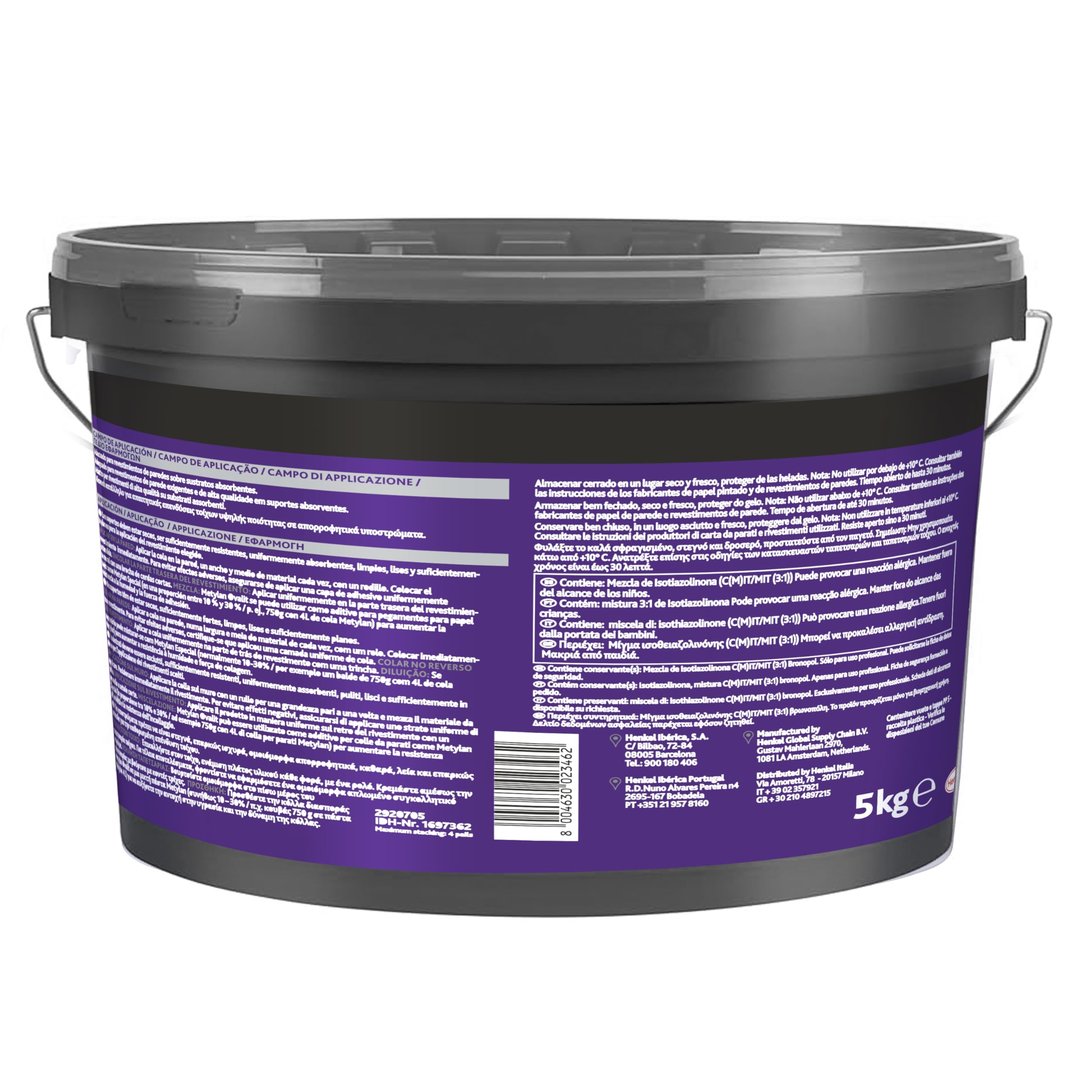 Metylan 11141 Colle Ovalit T, blanc, 5 kg