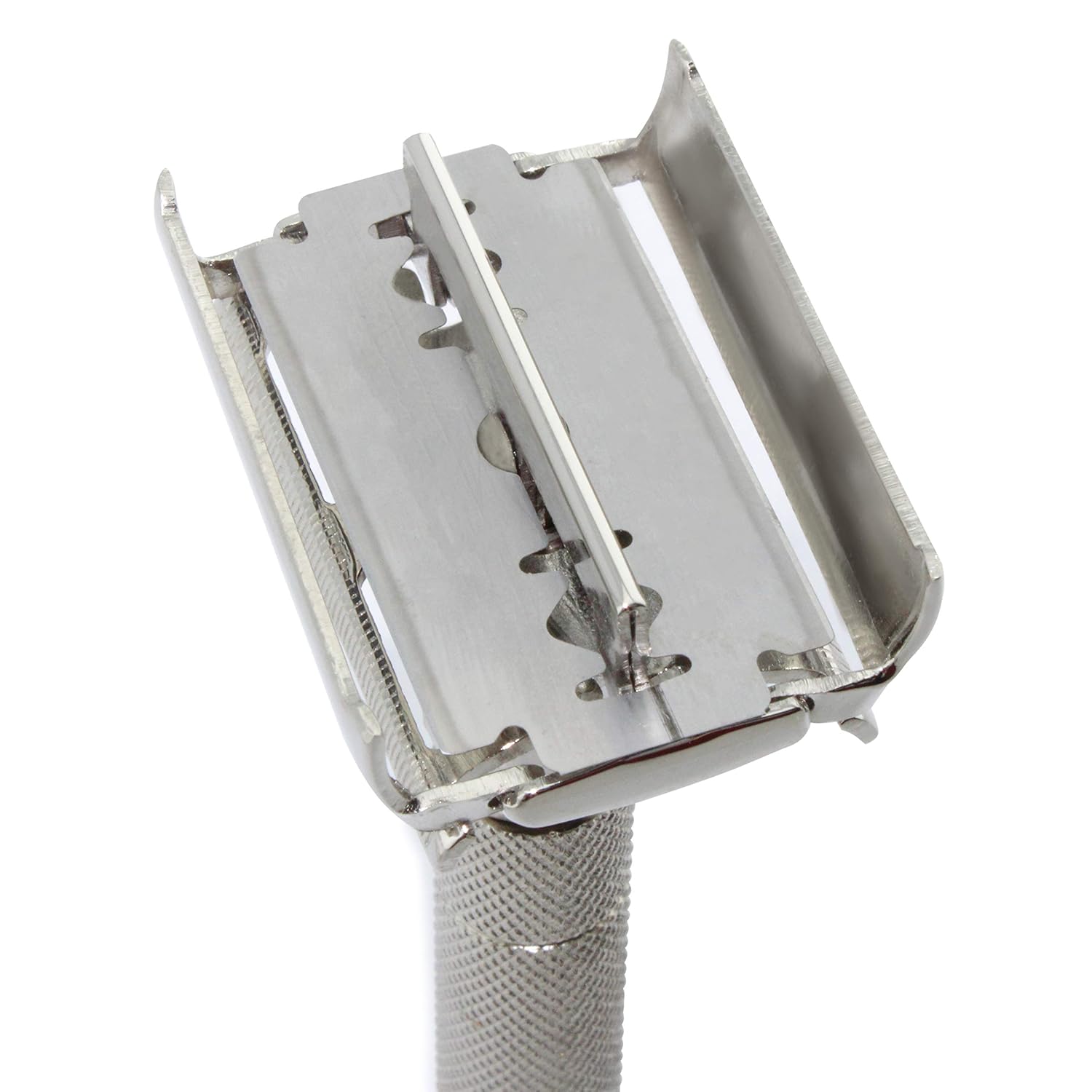 Twist Open Butterfly Style Men's Shaving De Safety Razor (Blades Not Included). Classic Vintage Razor Made in Stainless Steel.