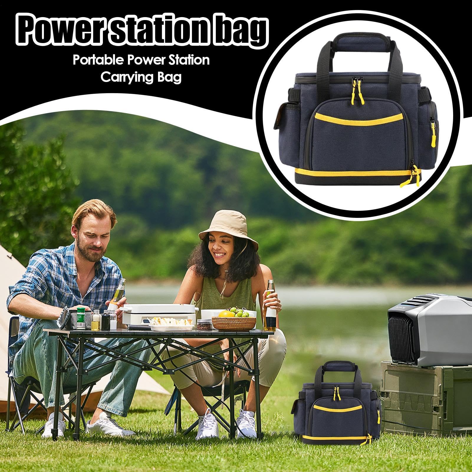 Borsa Porta Cavi Di Ricarica Custodia Multitasca Anti-E Antiurto | Custodia Impermeabile Per Cavi Di Ricarica Custodia Organizer In Tessuto Oxford Per Elettronica Da Viaggio