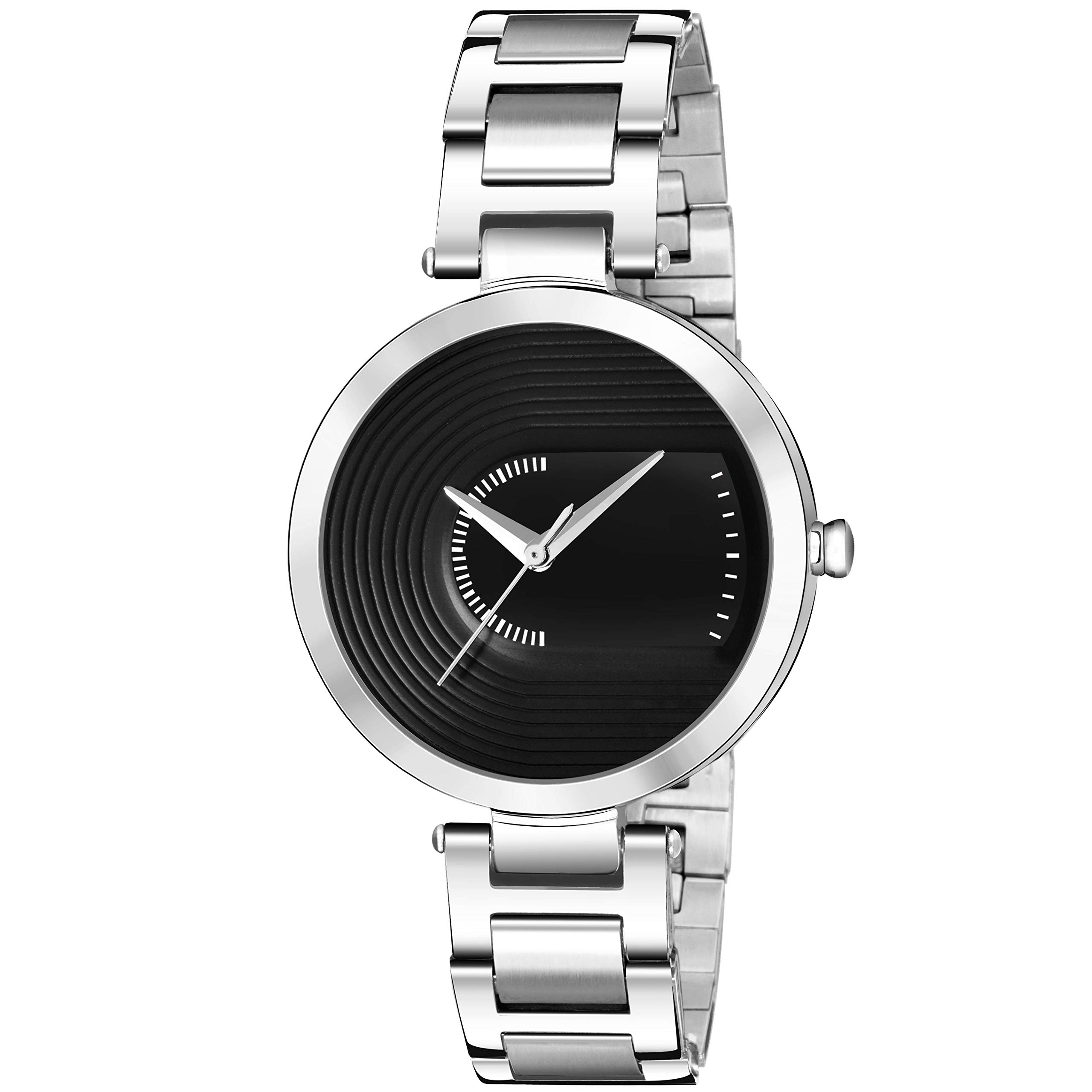 Watch City Black Colour Attractive Slim Dial Stainless Steel Belt Analog Watch for Girls and Women (B08KGLKSFQ) Amazon Price History, Amazon Price Tracker