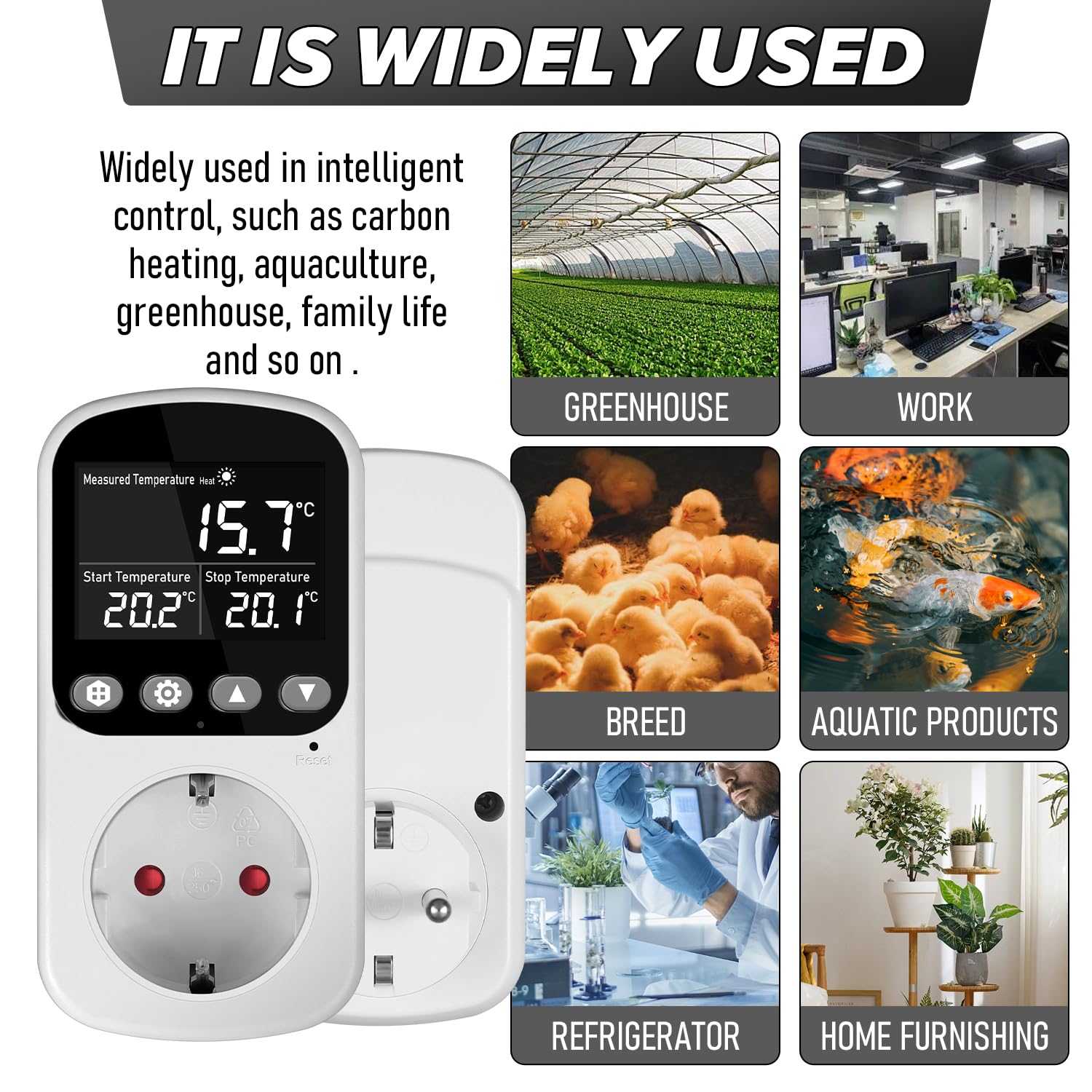 Controlador De Temperatura Digital, Termostato Con Sonda | Cuotas Sin - 8
