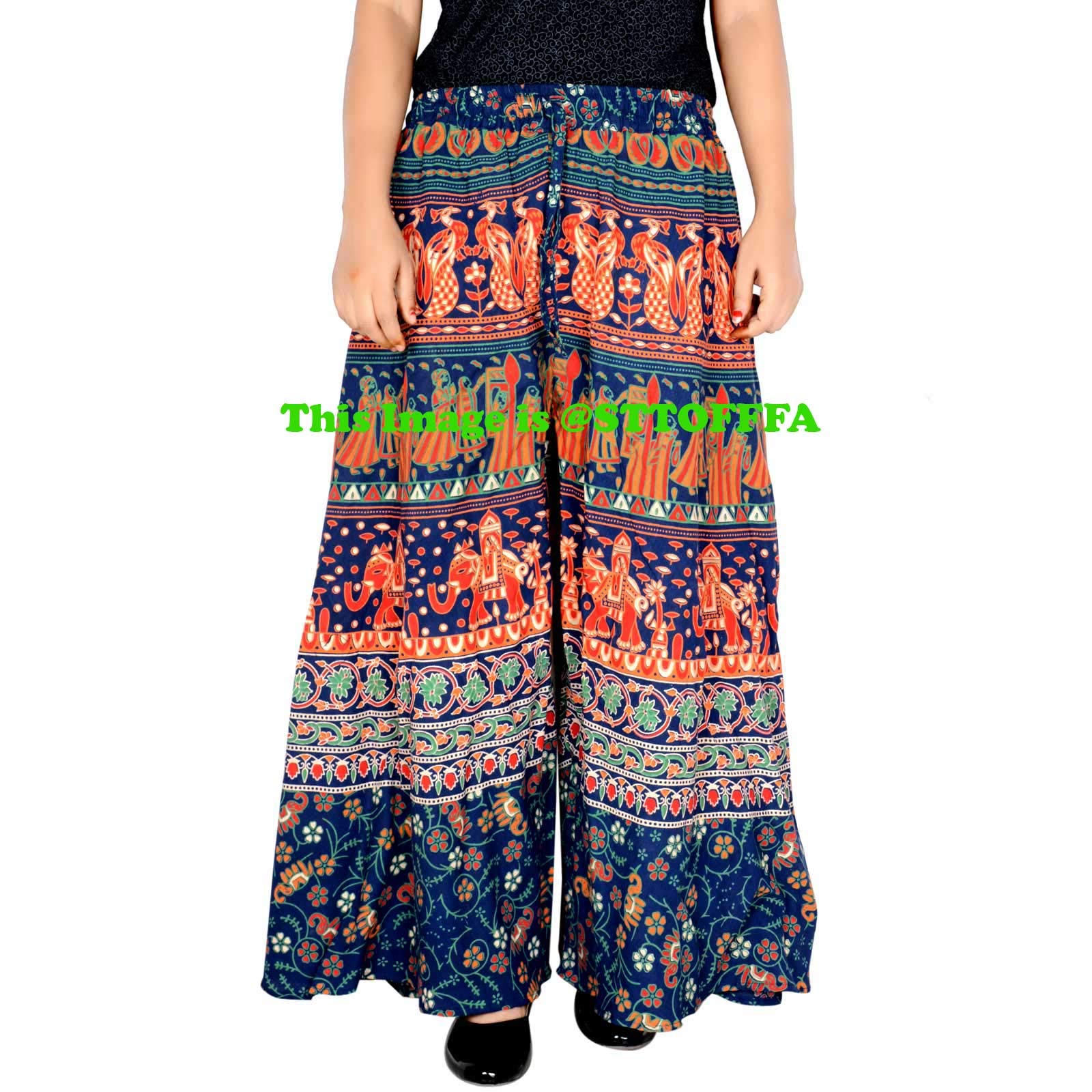 38 Inch Length Palazzo for Women Plazo D7-image-33