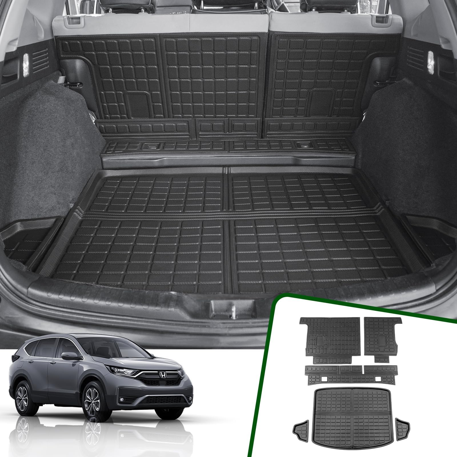 Ecowlboy Trunk Cargo Liner Mat Tray for Honda CRV 2017